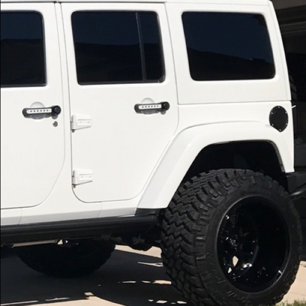 MOPAR Black Fuel Filler Door 82210284 For 2007-2018 Jeep Wrangler